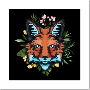 Fox | Fox in tropical Posters and Art